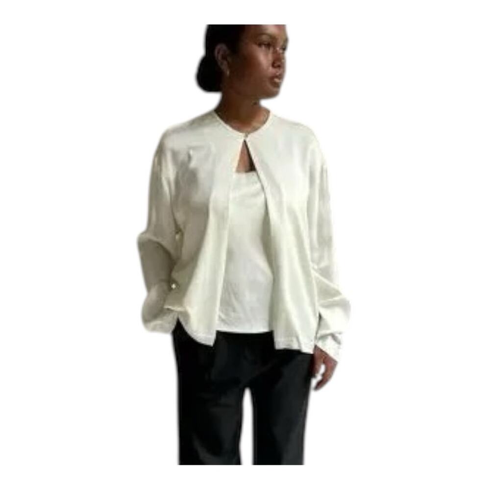 Djerf Avenue Silky Dream Cardigan in Cloud XL